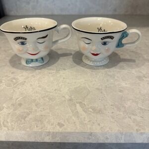 Vintage Baileys Irish Cream Limited Edition Mug Set Man And Woman